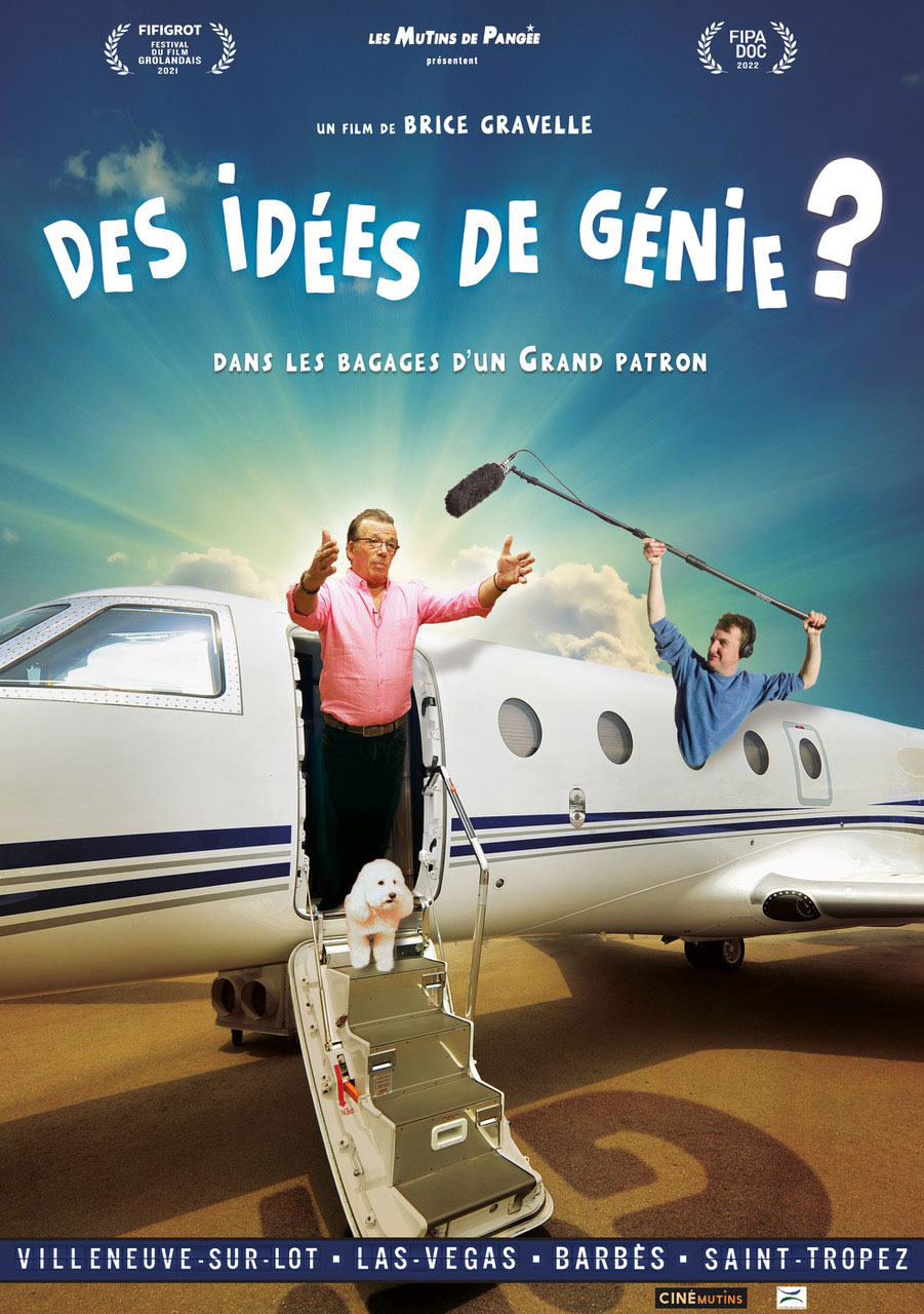 Affiche du film documentaire Des idées de génie de Brice Gravelle